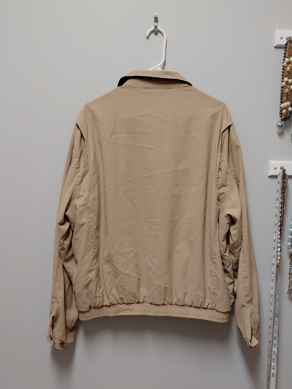 Polo by Ralph Lauren Khaki Beige Bi-Swing Jacket with Navy Logo - Picture 7 of 9